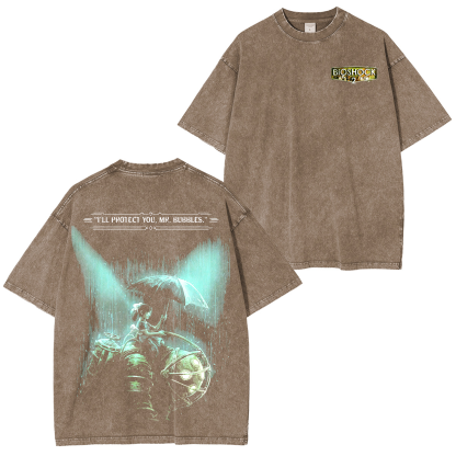 Bioshock 2 Washed T-shirt/Crewneck/Hoodie-Limited Sale
