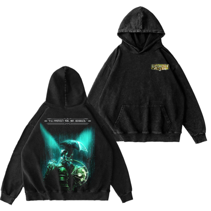 Bioshock 2 Washed T-shirt/Crewneck/Hoodie-Limited Sale