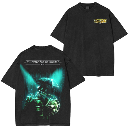 Bioshock 2 Washed T-shirt/Crewneck/Hoodie-Limited Sale