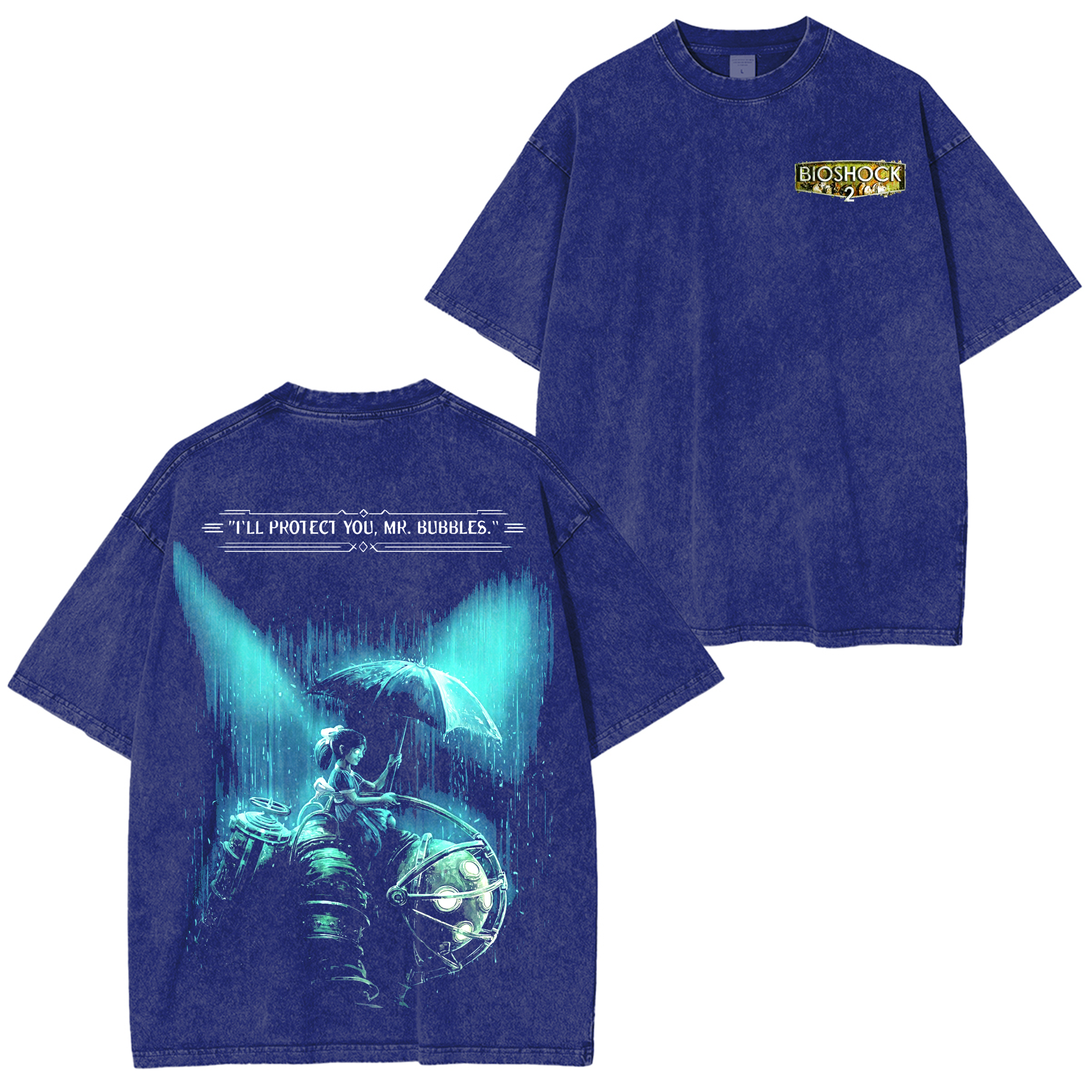 Bioshock 2 Washed T-shirt/Crewneck/Hoodie-Limited Sale