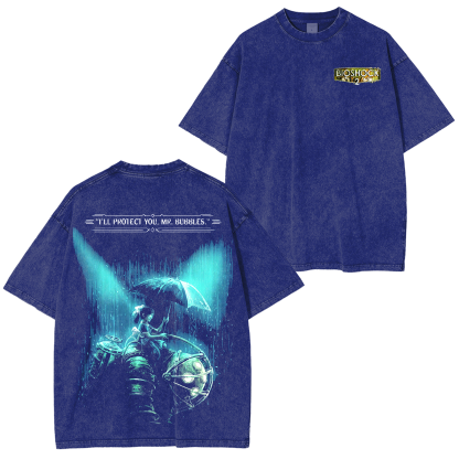 Bioshock 2 Washed T-shirt/Crewneck/Hoodie-Limited Sale