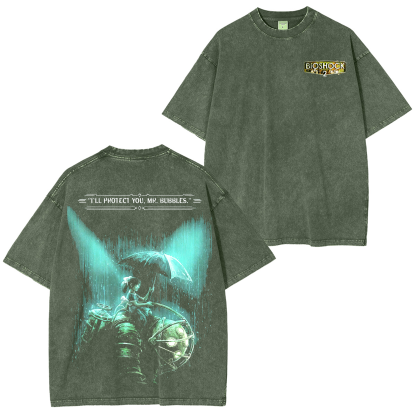 Bioshock 2 Washed T-shirt/Crewneck/Hoodie-Limited Sale