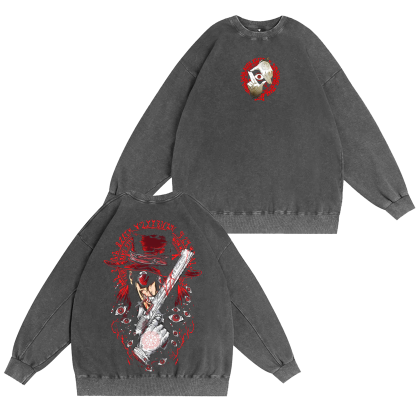 Hellsing Anime Washed T-shirt/Crewneck/Hoodie-Limited Sale