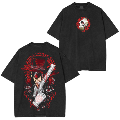 Hellsing Anime Washed T-shirt/Crewneck/Hoodie-Limited Sale