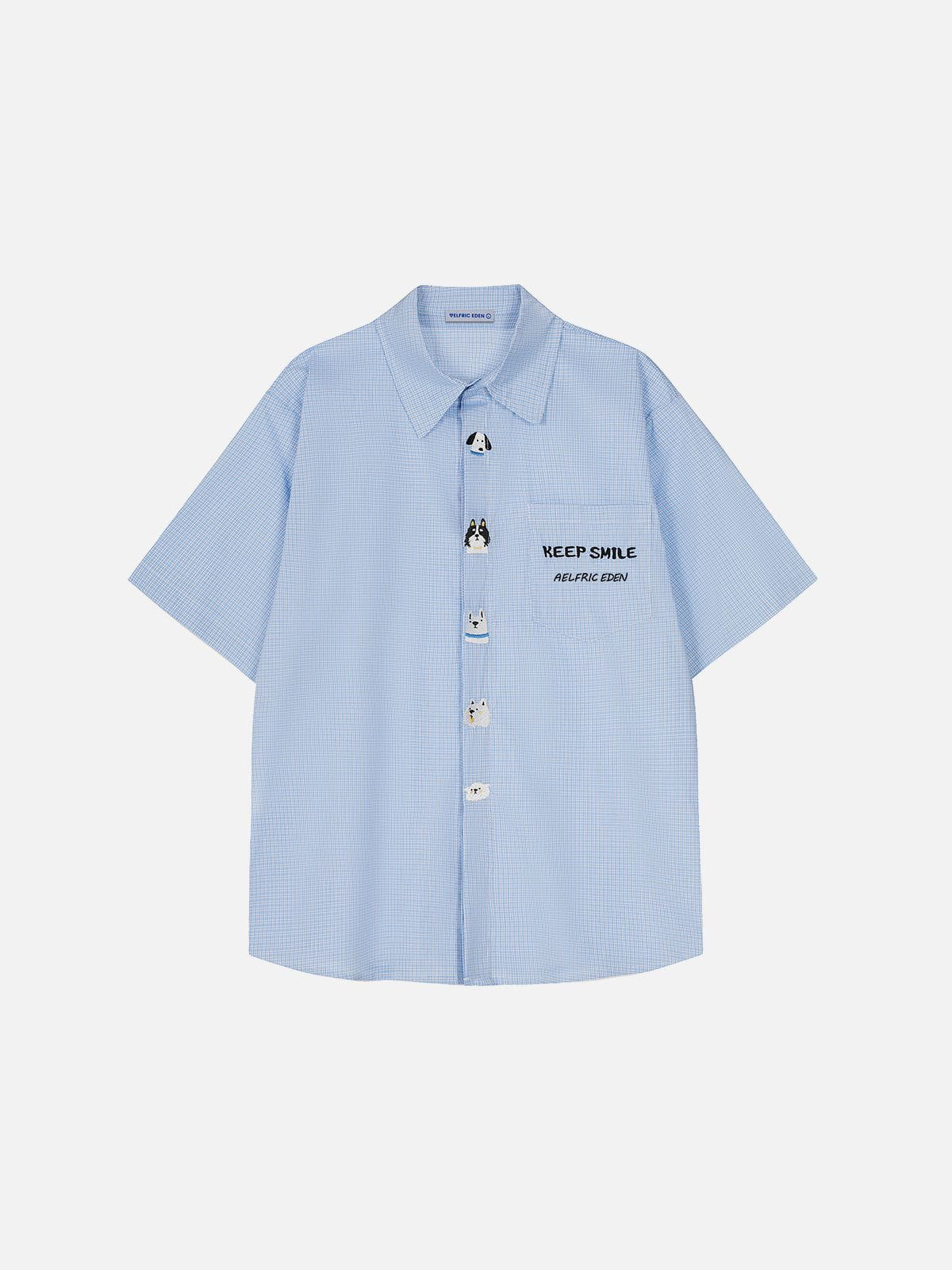 Aelfric Eden Pubby Embroidery Plaid Shirt-Limited Sale