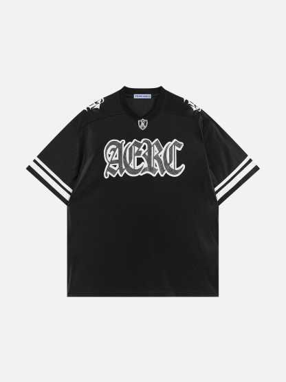 Aelfric Eden Hotfix Rhinestone Football Jersey-Limited Sale