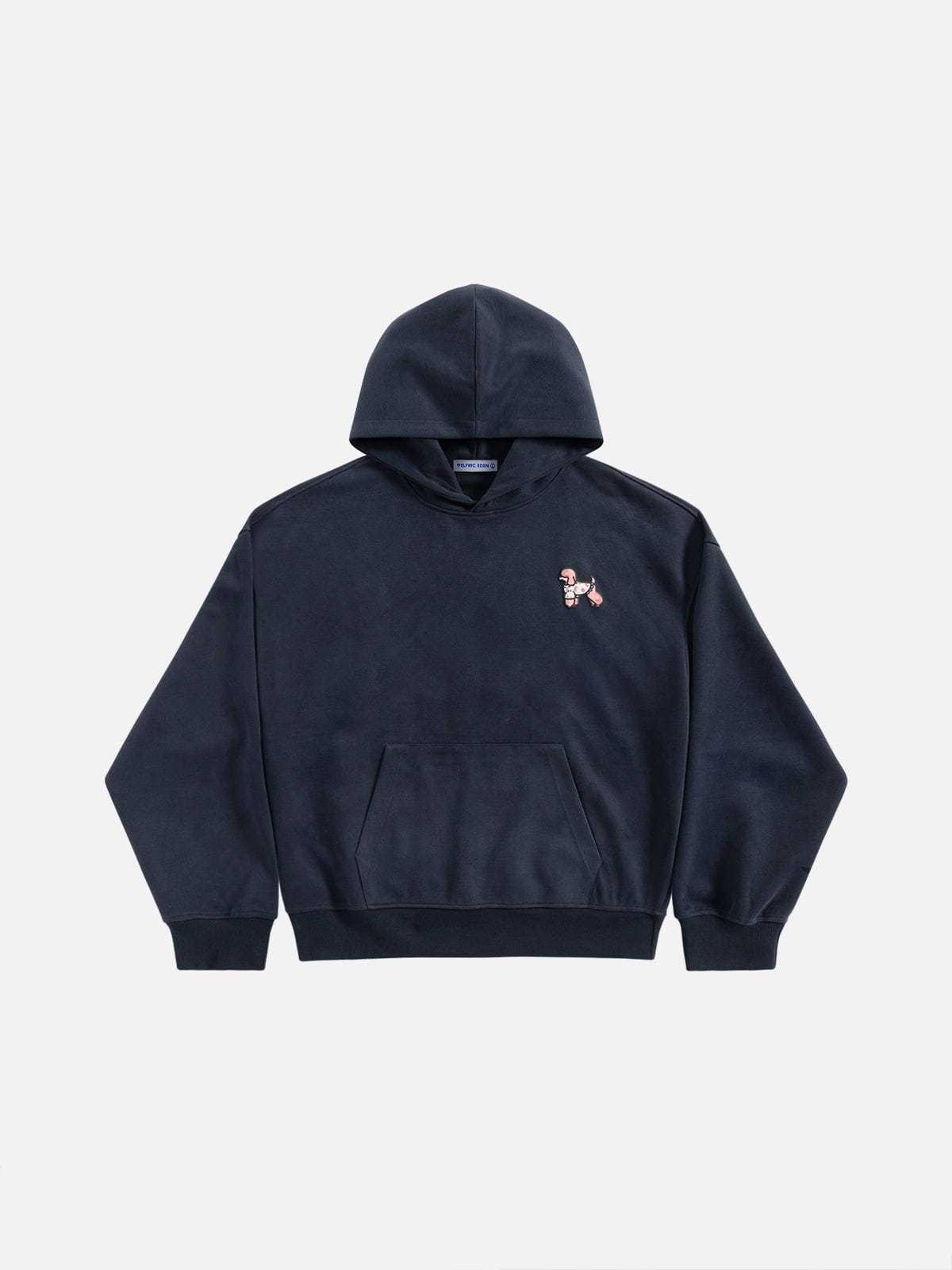 Aelfric Eden Oversized Cute Poodle Pullover Hoodie-Limited Sale