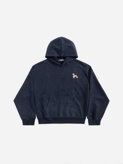 Aelfric Eden Oversized Cute Poodle Pullover Hoodie-Limited Sale