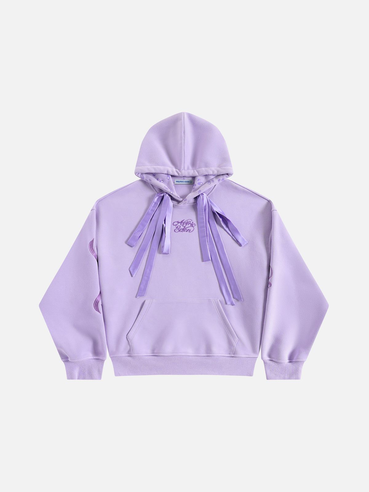 Aelfric Eden Cherry Bow Embroidery Pullover Hoodie-Limited Sale
