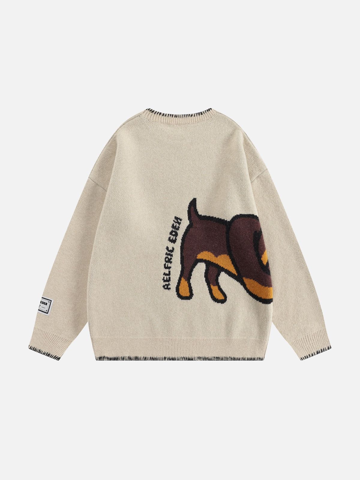 Aelfric Eden Hand Drawn Dachshund Jacquard Sweater-Limited Sale