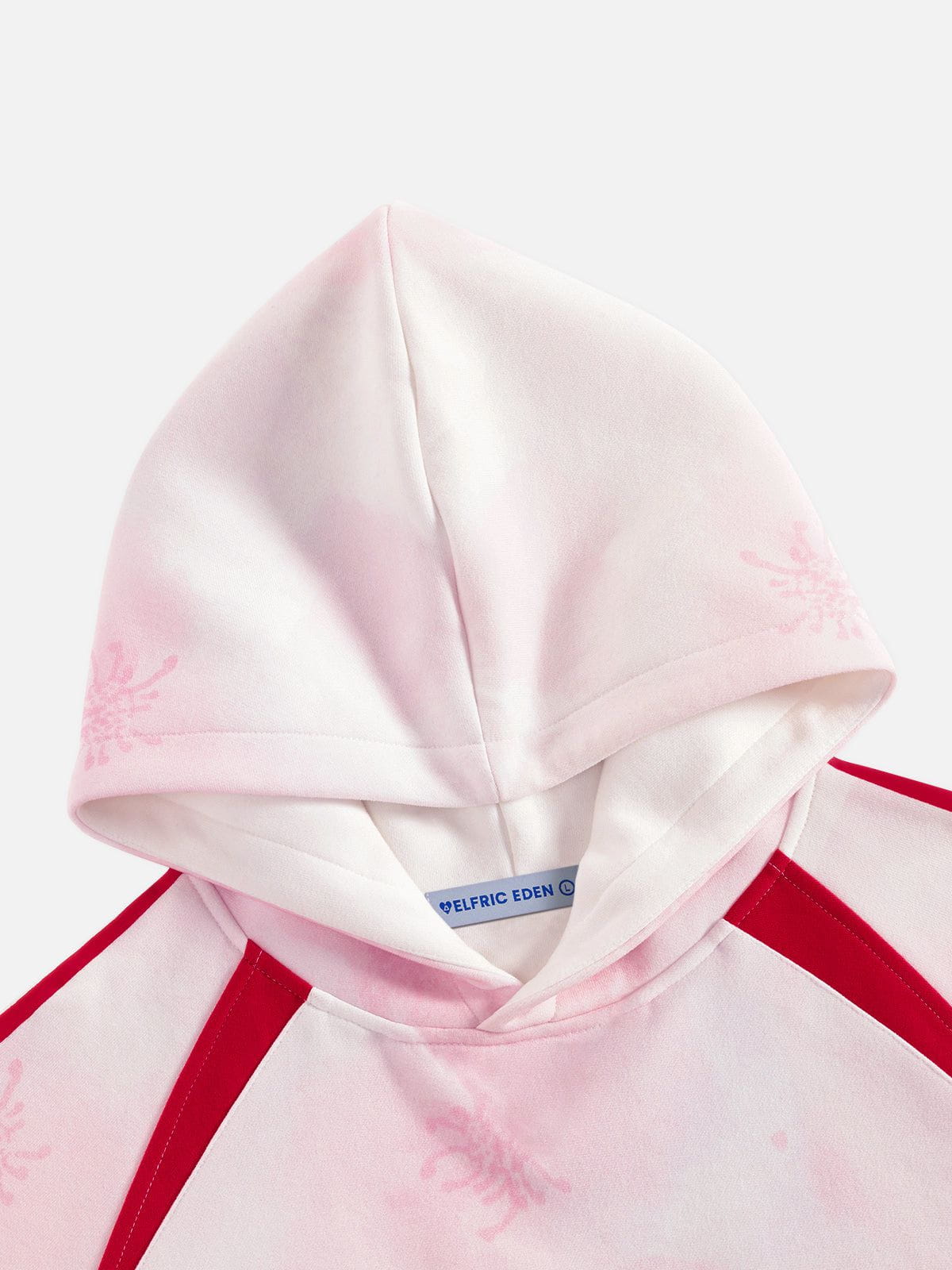 Aelfric Eden Oversized Color Blocking Floral Graphic Pullover Hoodie-Limited Sale
