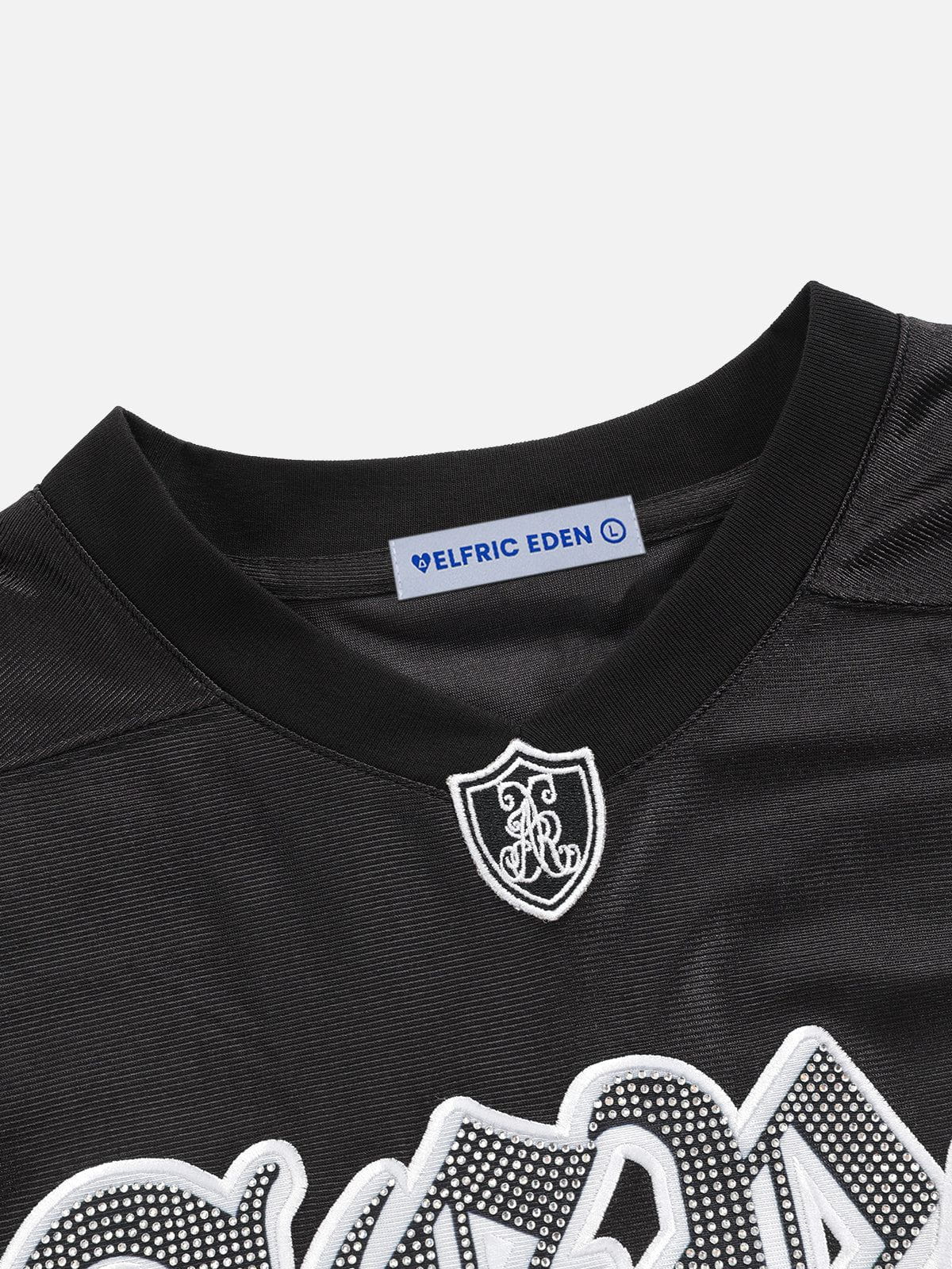 Aelfric Eden Hotfix Rhinestone Football Jersey-Limited Sale
