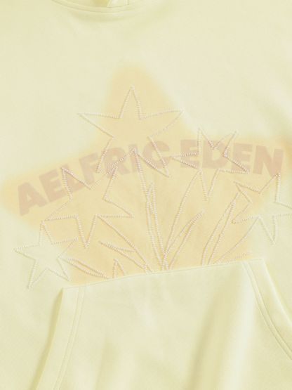 Aelfric Eden Oversized Beaded Eden Star Pullover Hoodie-Limited Sale