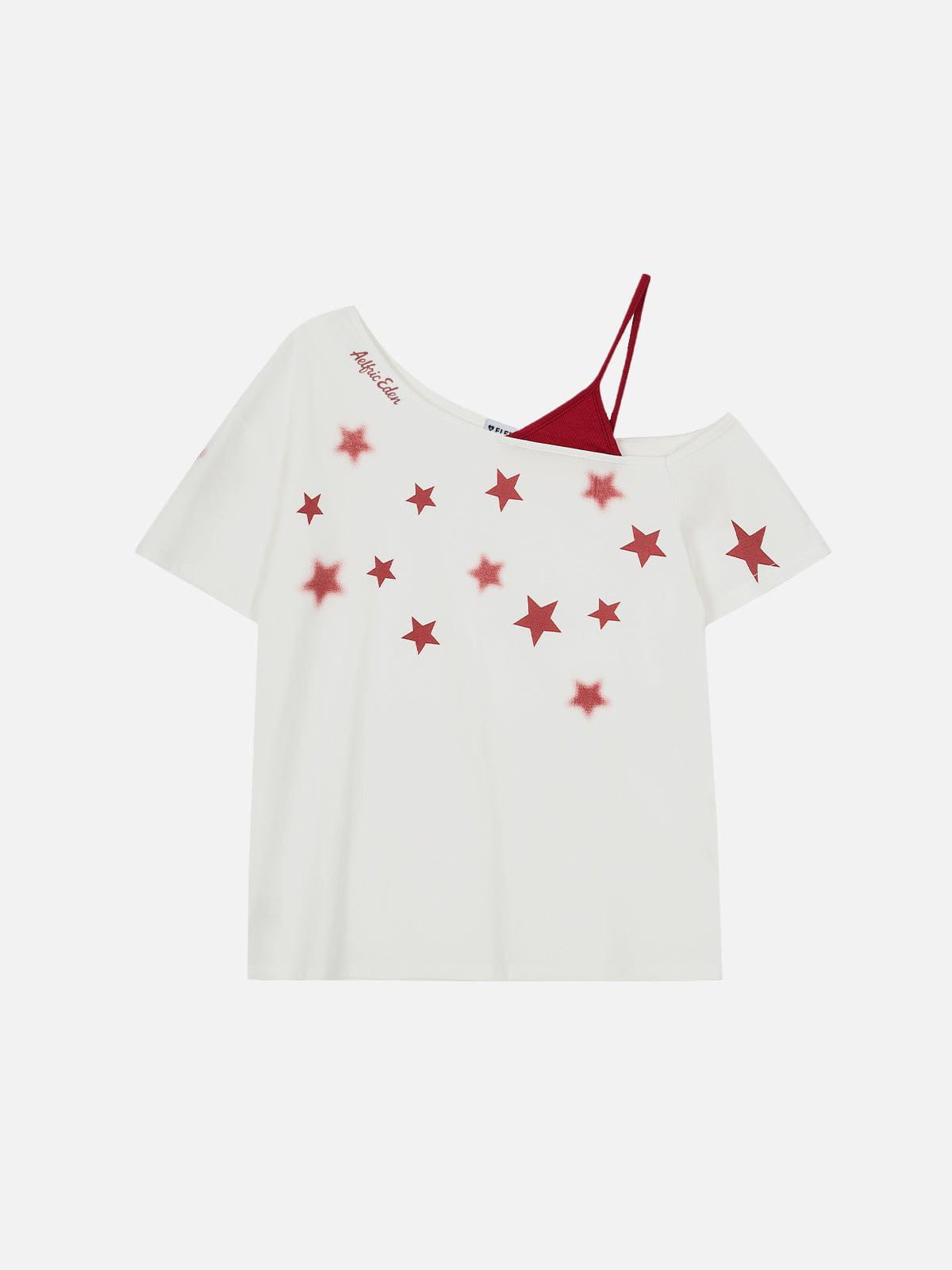 Aelfric Eden Star Graphic Off-The-Shoulder Tee-Limited Sale