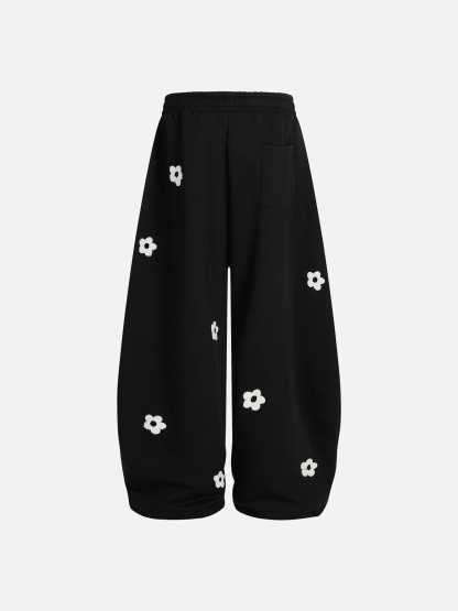 Aelfric Eden Floral Embroidery Baggy Barrel Sweatpants-Limited Sale