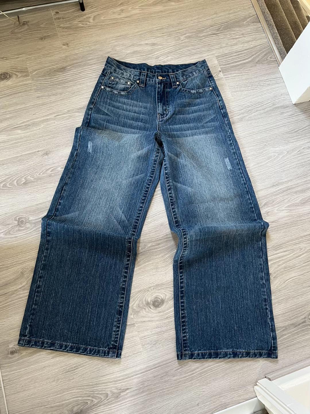 Spider Embroidered Jeans Streetwear-Limited Sale