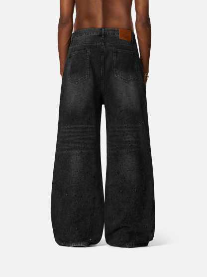 Aelfric Eden Rhinestone Baggy Jeans-Limited Sale