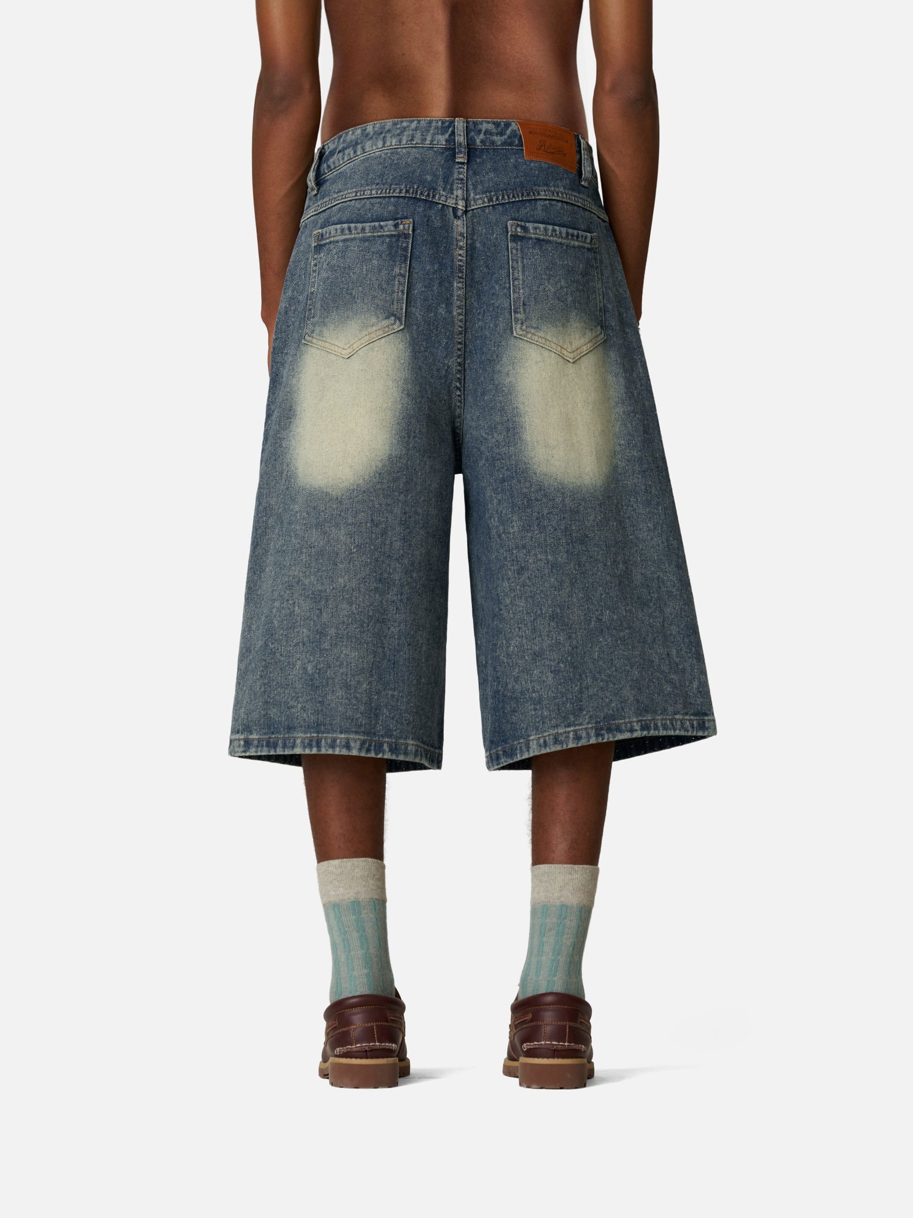 Aelfric Eden Pearl Embellished Baggy Longline Jorts-Limited Sale