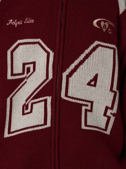 Aelfric Eden 24 Jacquard Zip Up Cardigan-Limited Sale
