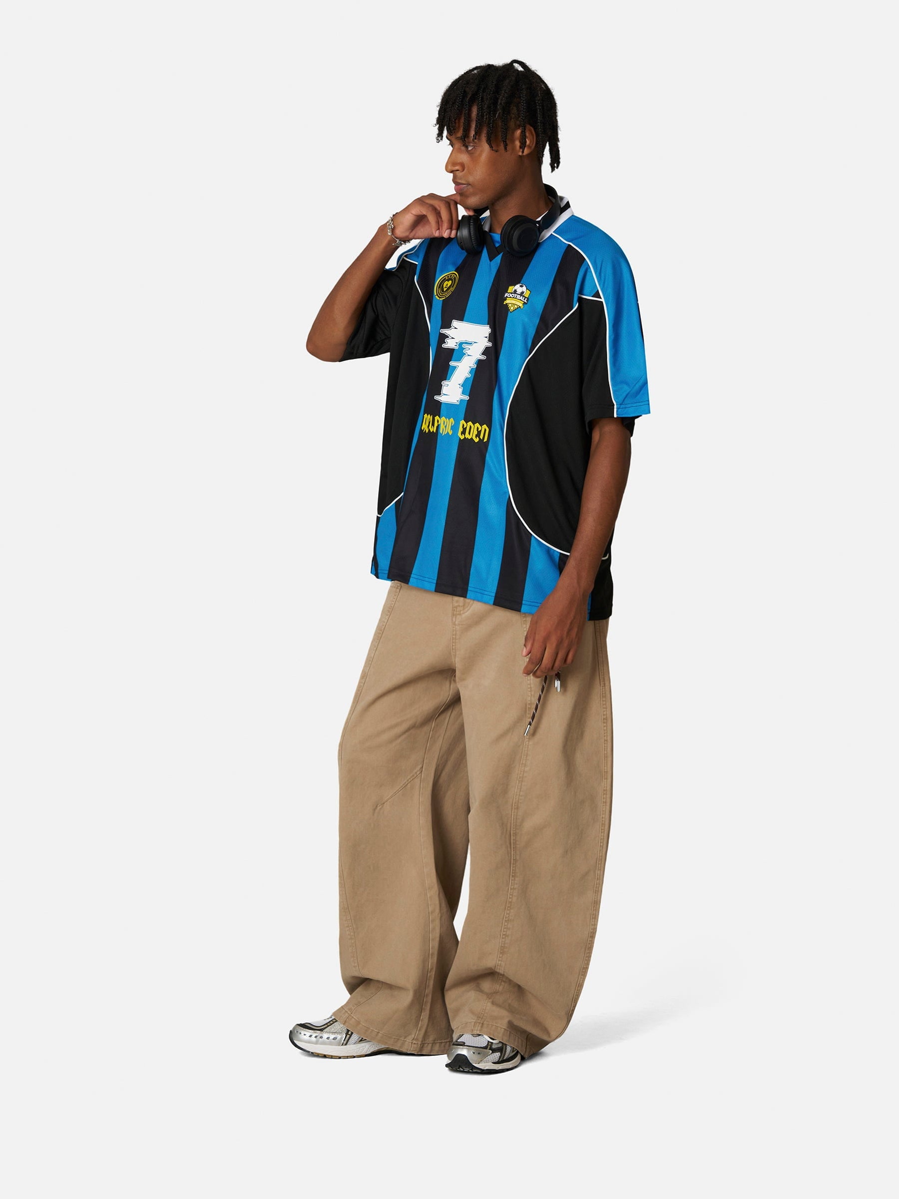 Aelfric Eden Stripe 7 Football Jersey-Limited Sale