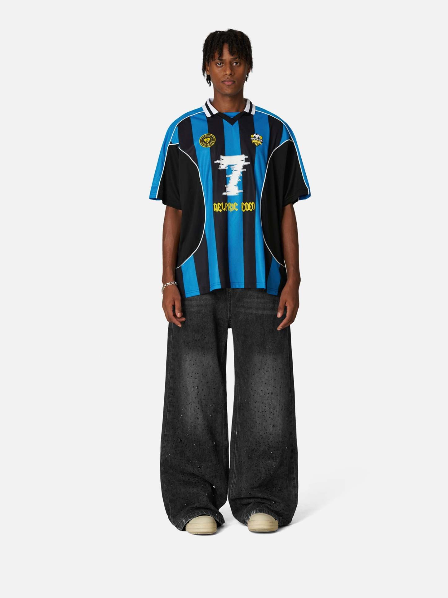 Aelfric Eden Stripe 7 Football Jersey-Limited Sale