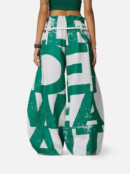 Aelfric Eden Graffiti Super Baggy Barrel Sweatpants-Limited Sale