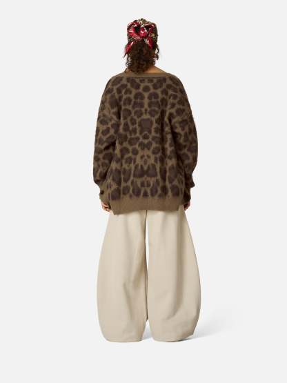 Aelfric Eden Leopard Graphic Cardigan-Limited Sale