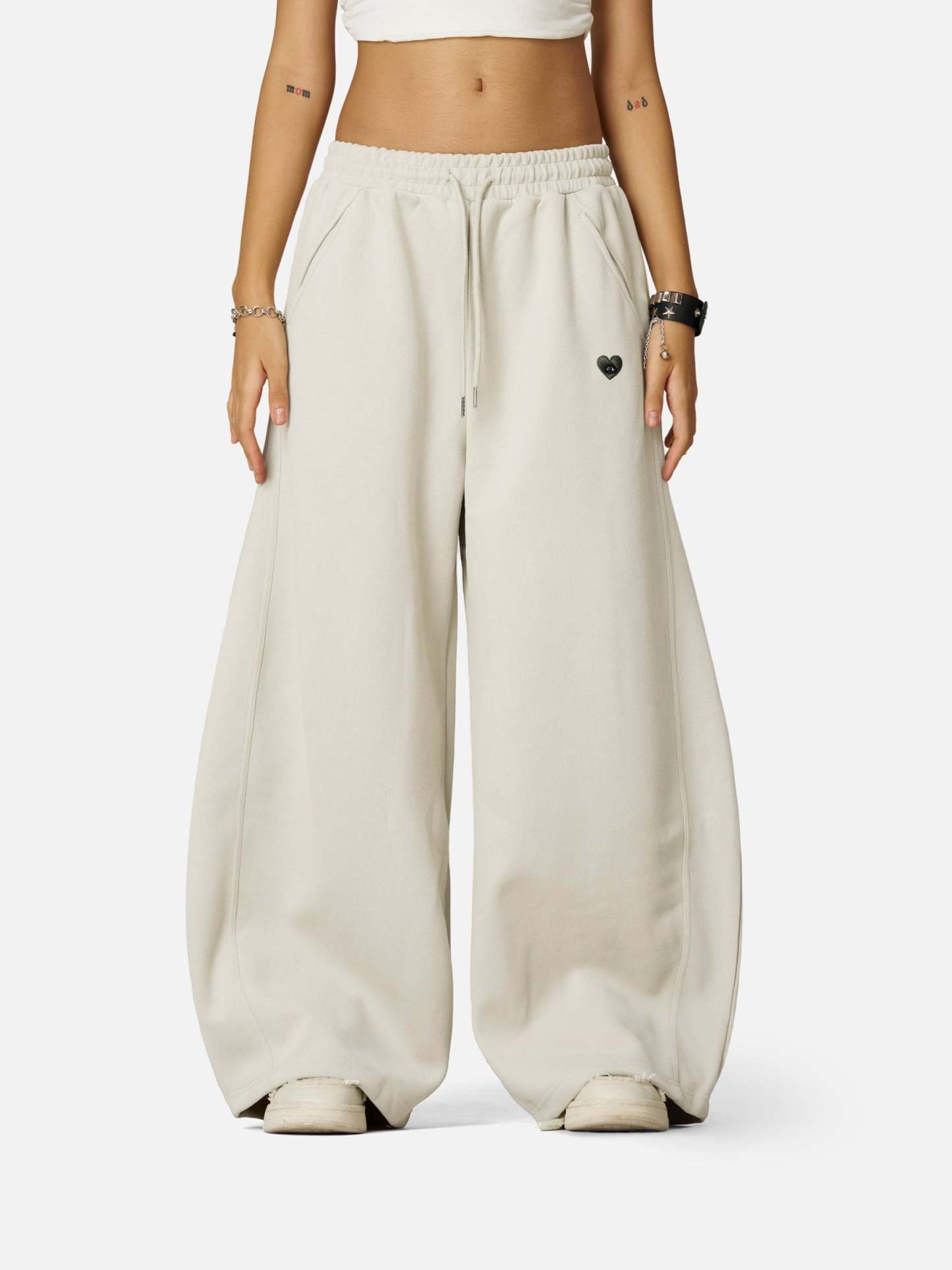 Aelfric Eden Khaki Super Baggy Barrel Sweatpants-Limited Sale