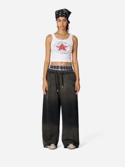 Aelfric Eden Double Waist Vintage Baggy Sweatpants-Limited Sale