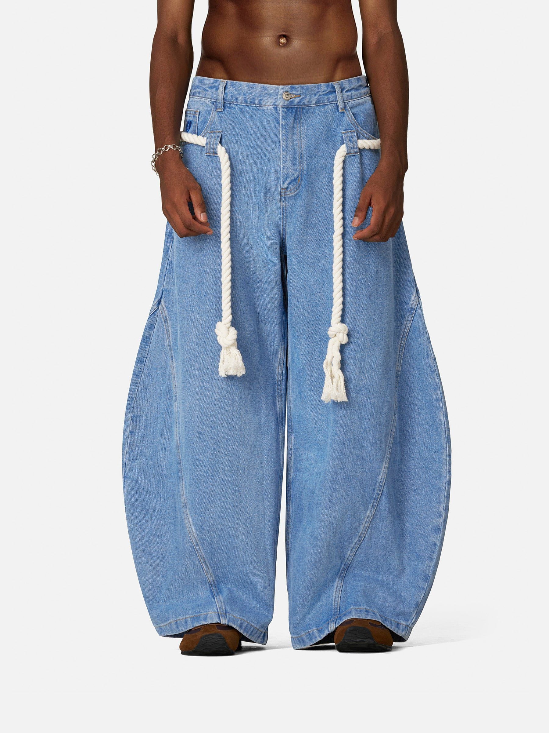 Aelfric Eden Super Baggy Drawstring Waist Jeans-Limited Sale