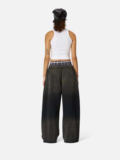 Aelfric Eden Double Waist Vintage Baggy Sweatpants-Limited Sale
