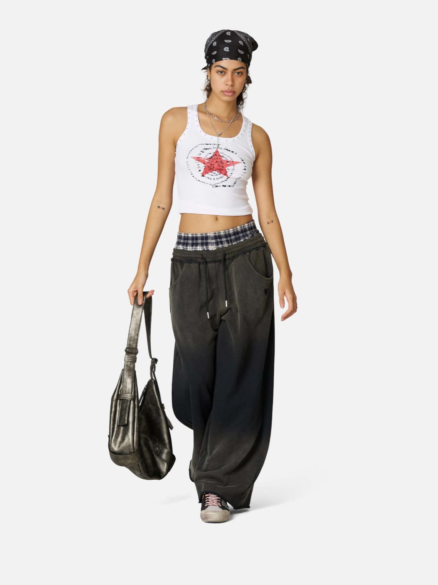 Aelfric Eden Double Waist Vintage Baggy Sweatpants-Limited Sale