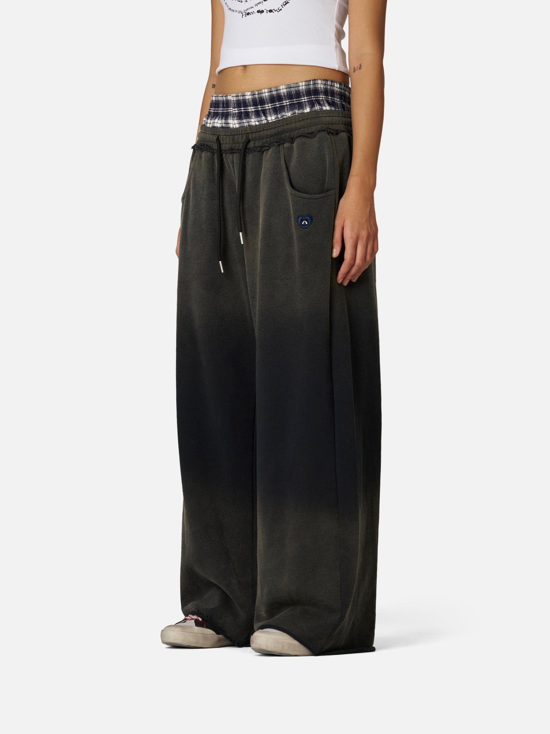 Aelfric Eden Double Waist Vintage Baggy Sweatpants-Limited Sale