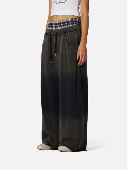 Aelfric Eden Double Waist Vintage Baggy Sweatpants-Limited Sale