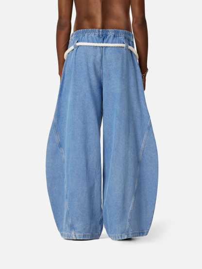 Aelfric Eden Super Baggy Drawstring Waist Jeans-Limited Sale