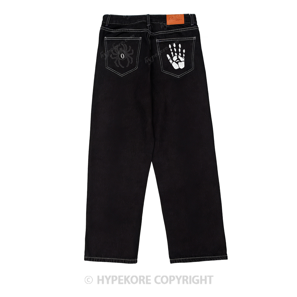 Hunter x Hunter  pattern Washed Jeans-Limited Sale
