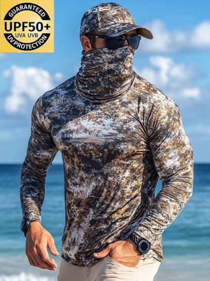 Men's Outdoor Sun Protection Breathable Cool Hooded Sun Protection Long-Sleeved Top-Limited Sale