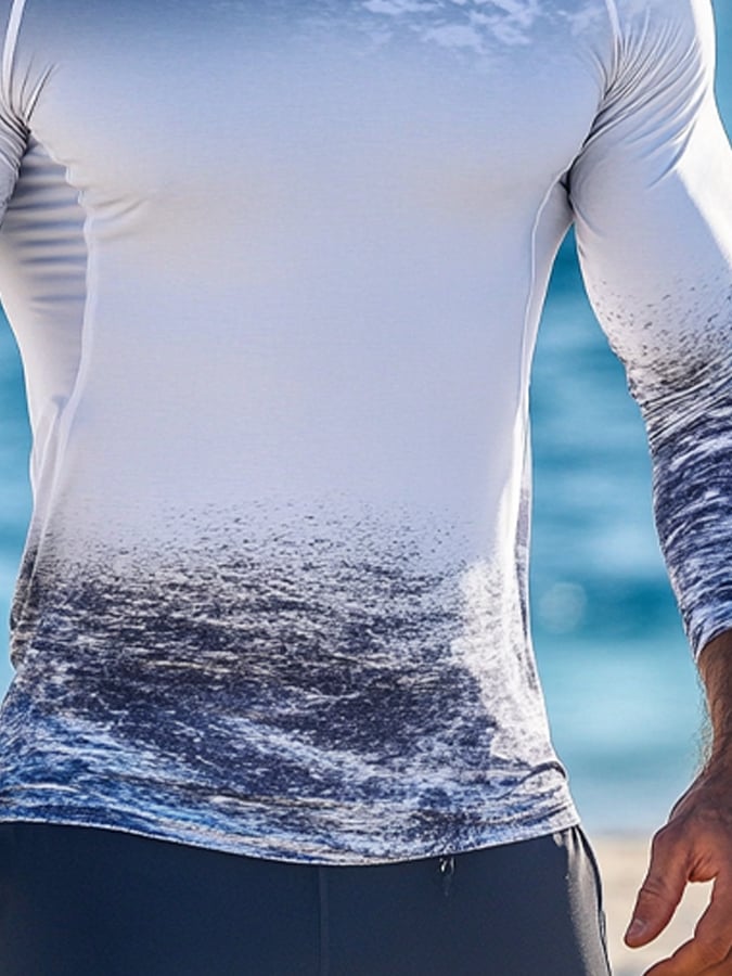 Men's Outdoor Sun Protection Breathable Cool Hooded Sun Protection Long-Sleeved Top-Limited Sale