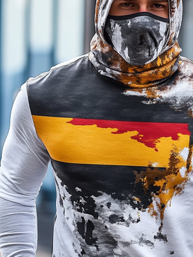 Men's Outdoor Sun Protection Breathable Cool Hooded Sun Protection Long-Sleeved Top-Limited Sale