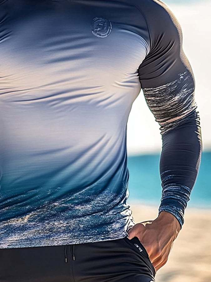 Men's Outdoor Sun Protection Breathable Cool Hooded Sun Protection Long-Sleeved Top-Limited Sale