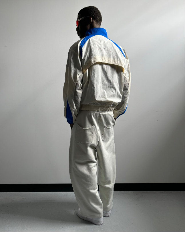 018. ANTHM Jacket - Ivory/Blue