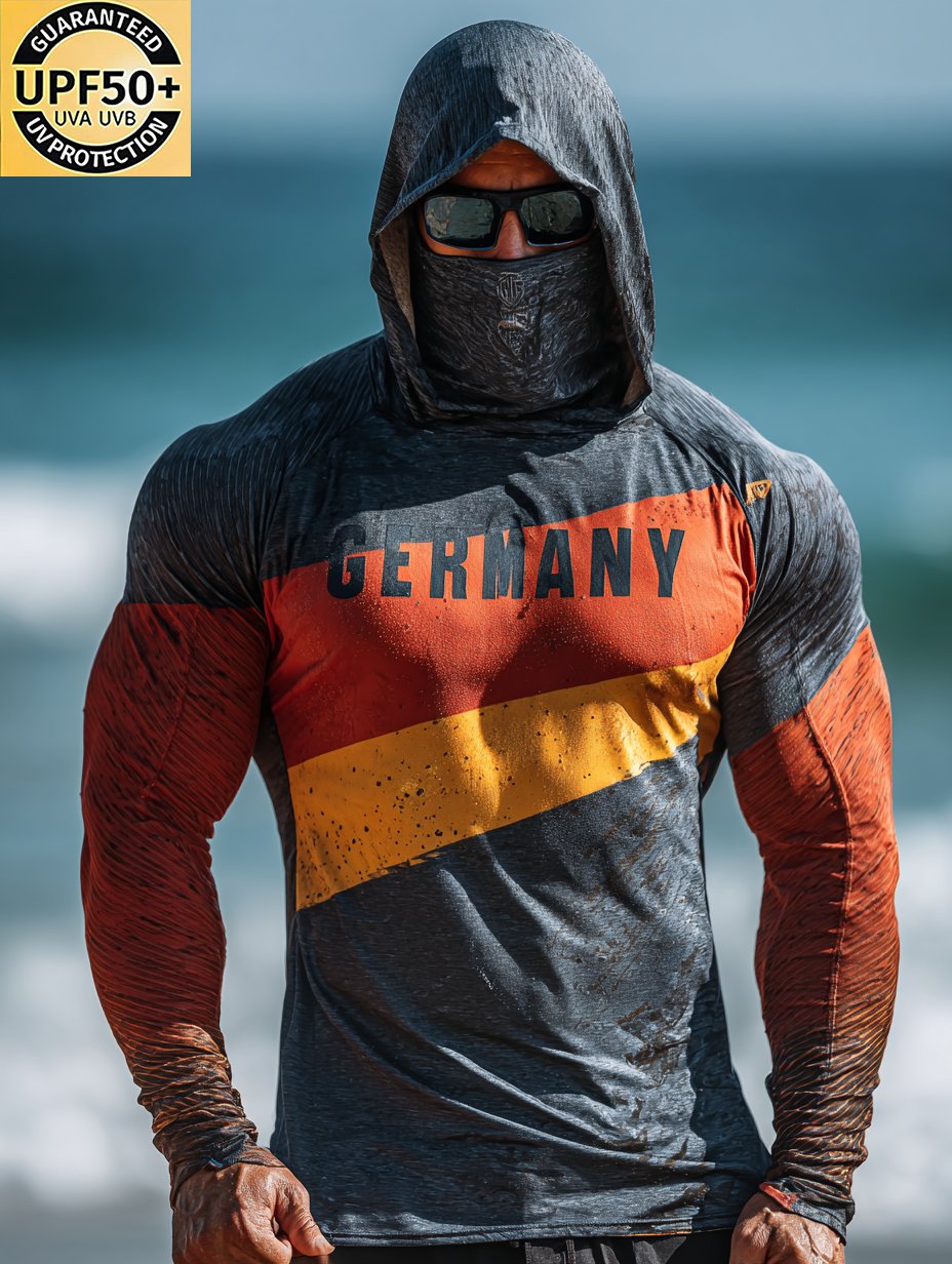 Men's Germany Hooded Sun Shield Shirt-Limited Sale