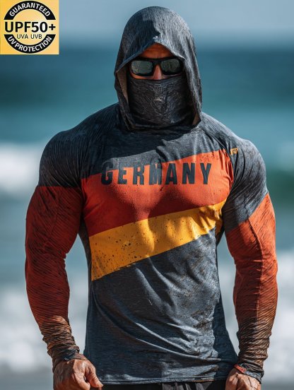 Men's Germany Hooded Sun Shield Shirt-Limited Sale