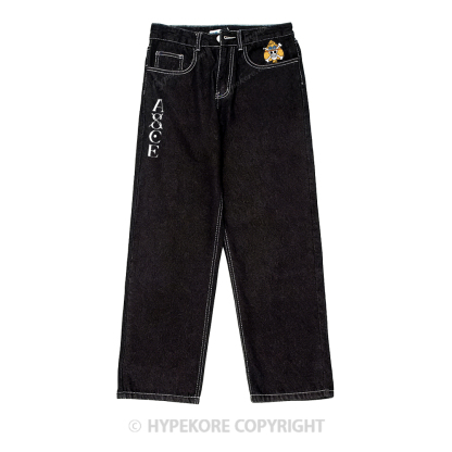 One Piece pattern Washed Jeans-Limited Sale