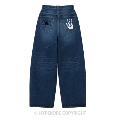 Hunter x Hunter  pattern Washed Jeans-Limited Sale