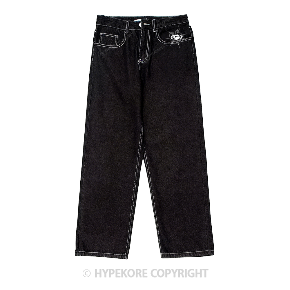 Hunter x Hunter  pattern Washed Jeans-Limited Sale