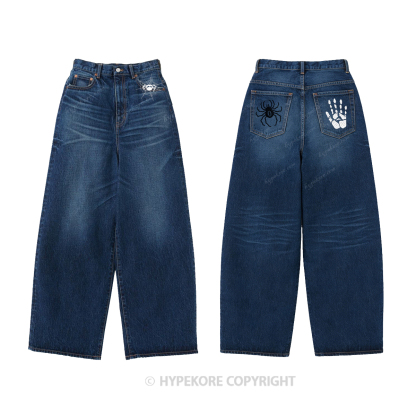 Hunter x Hunter  pattern Washed Jeans-Limited Sale