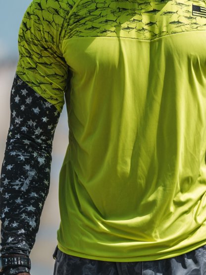 Men's Outdoor Sun Protection Breathable Cool Face Mask Hooded Printed Long-Sleeved Top-Limited Sale