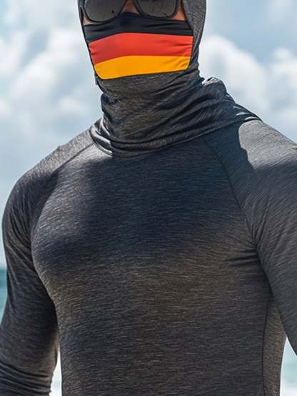 Men's Outdoor Sun Protection Breathable Cool Hooded Sun Protection Long-Sleeved Top-Limited Sale