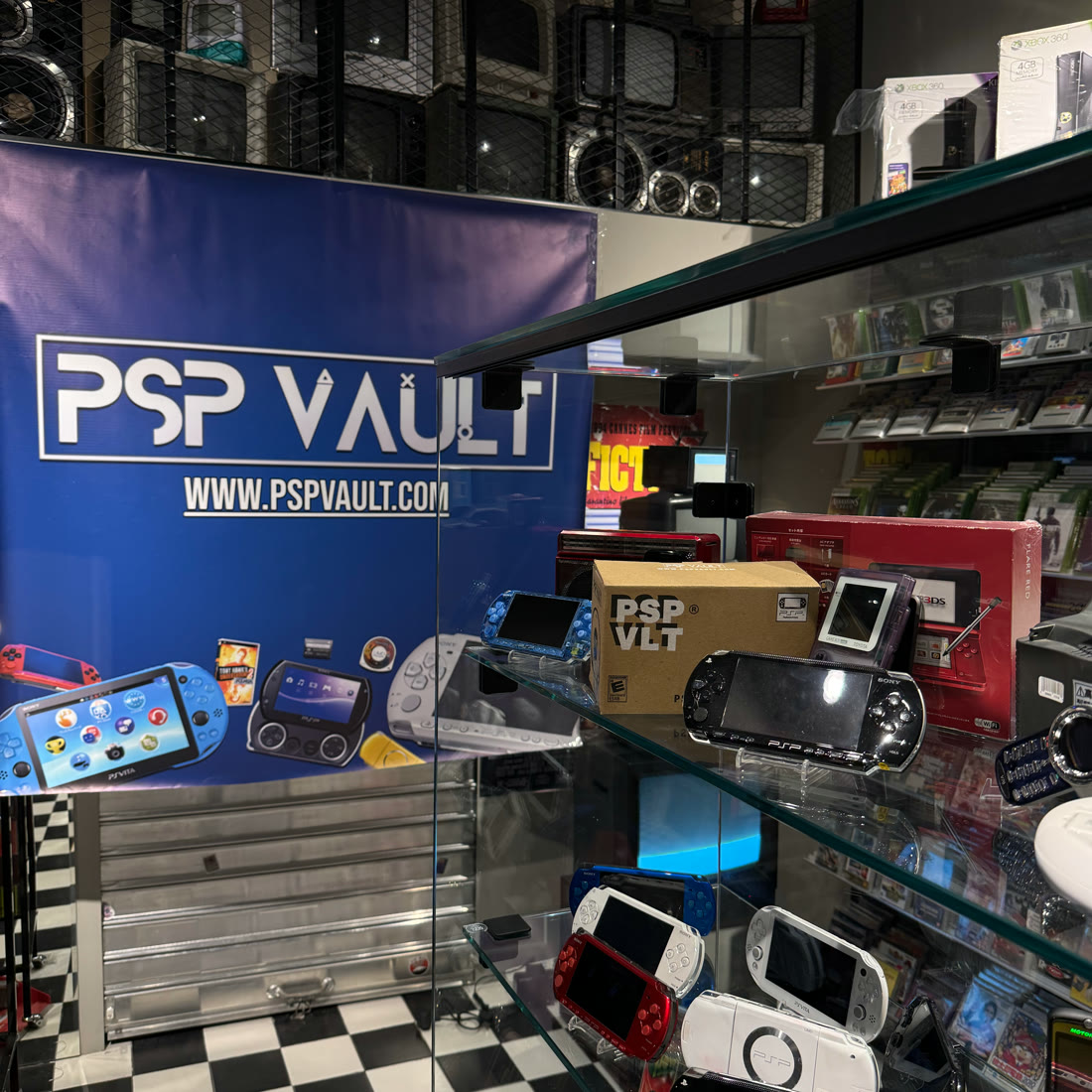 Inside the PSP Vault store